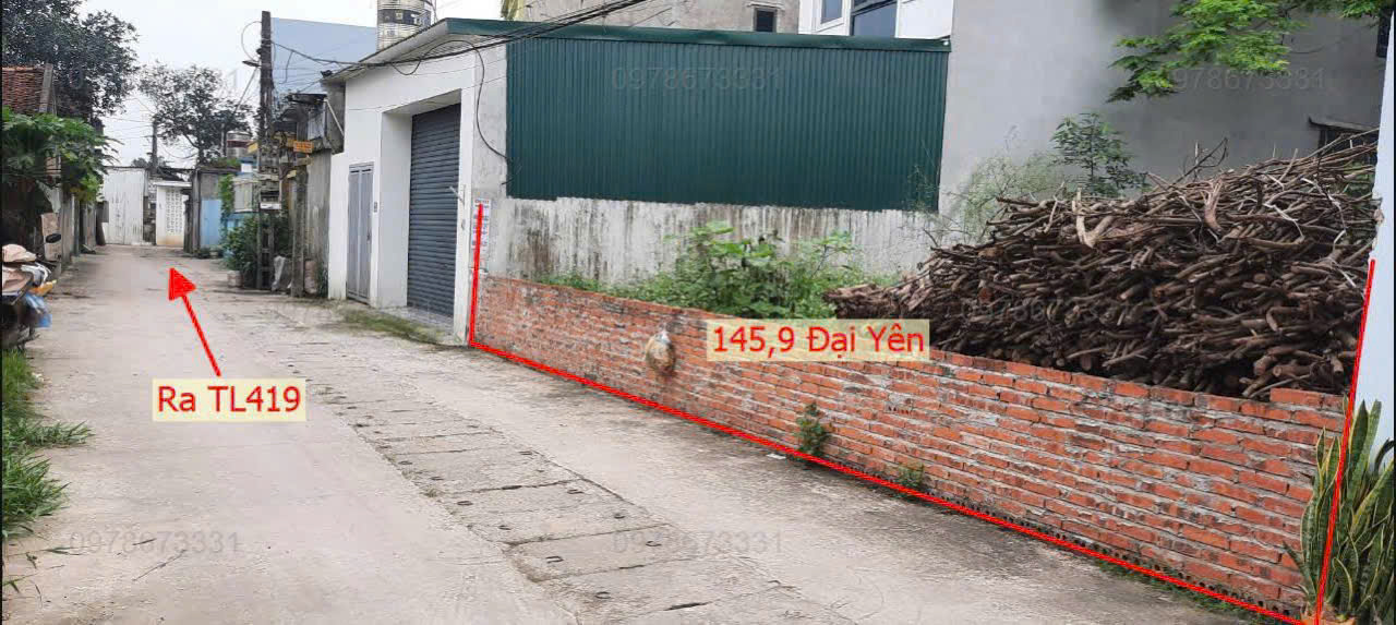 GIÁ ĐẦU TƯ 3TY570TR ĐẠI YÊN-CHƯƠNG MỸ D/T:145,9M