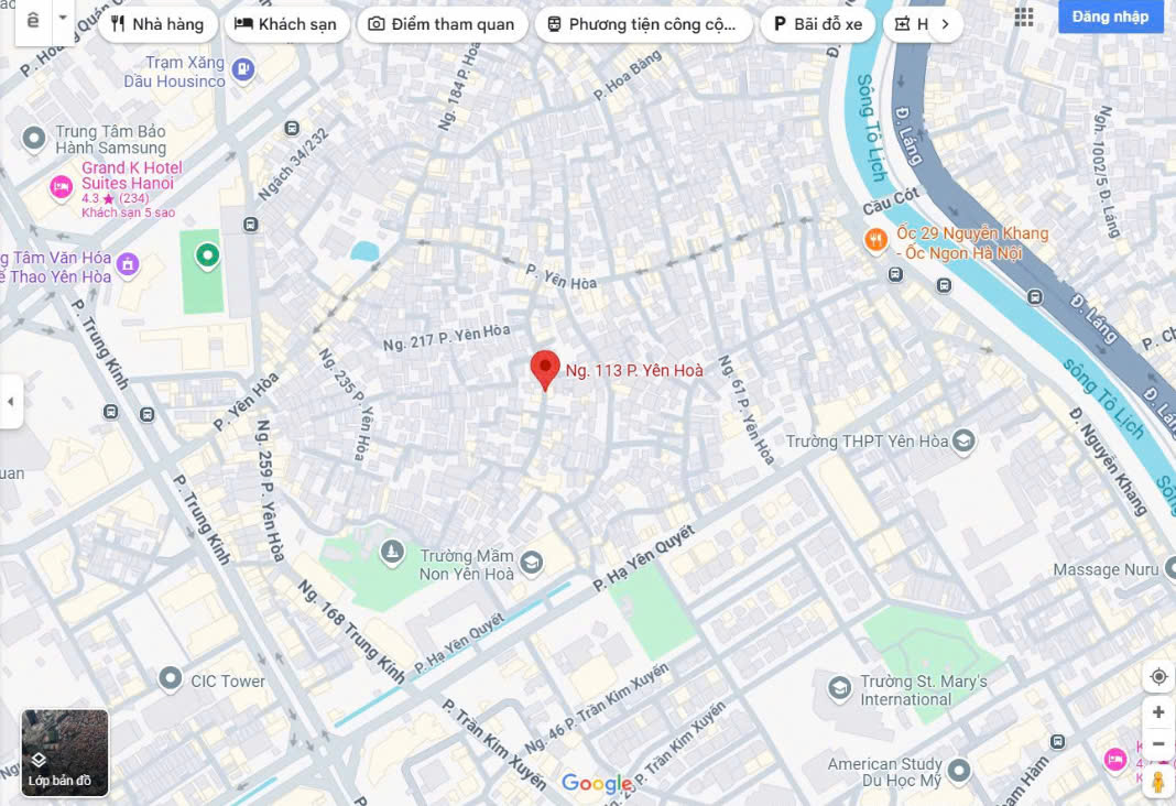 CHÍNH CHỦ CẦN CHO THUÊ NHÀ 5 TẦNG TẠI NGÕ YÊN HÒA - CẦU GIẤY - HÀ NỘI