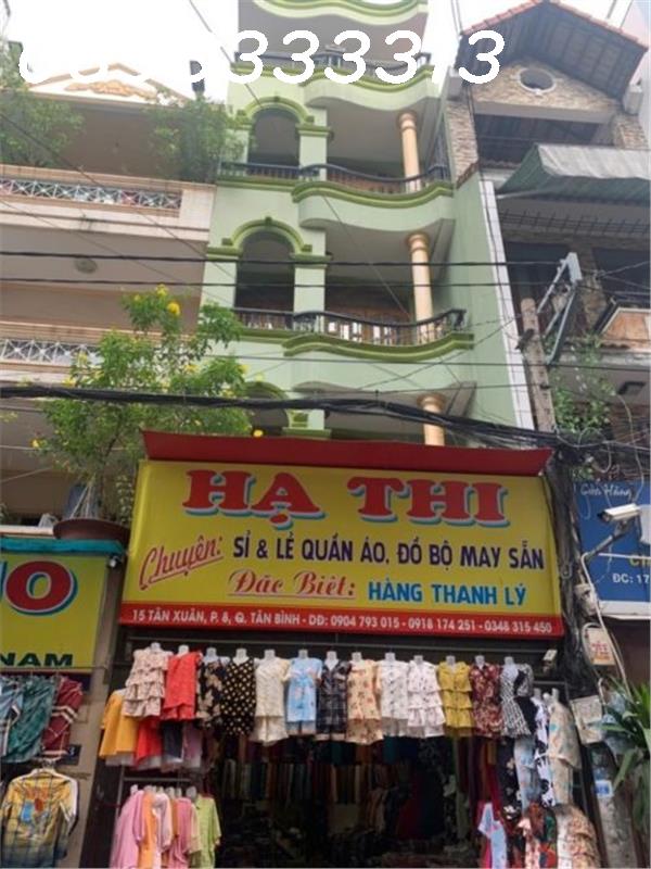 Bán nhà 15 Tân Xuân, Phường 8, Quận Tân Bình, Vị trí Vip khu chợ sỉ thời trang Chợ Tân Bình, Trung Tâm Nhà Bán