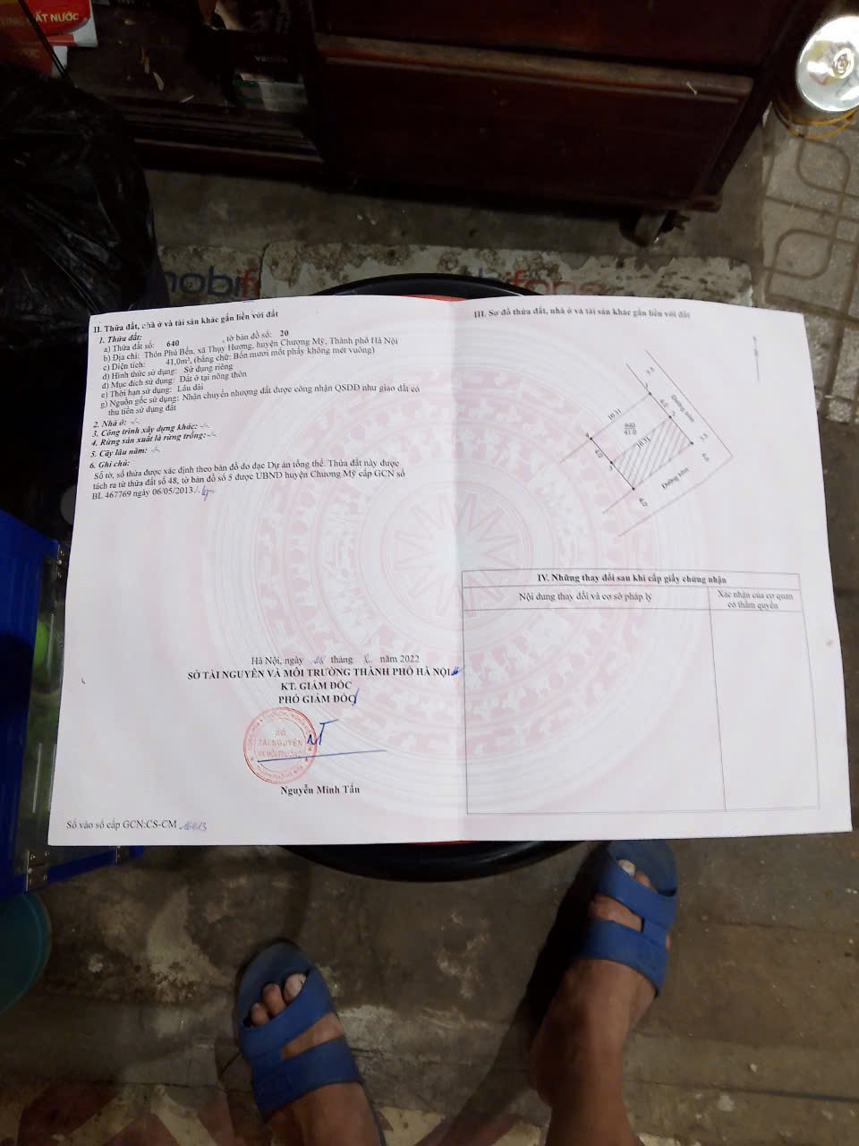 Hàng HOT Fo 41m2 đẹp trung tâm xã thuỵ hương chương mỹ ngay sân bóng - trường học cấp 0-1-2