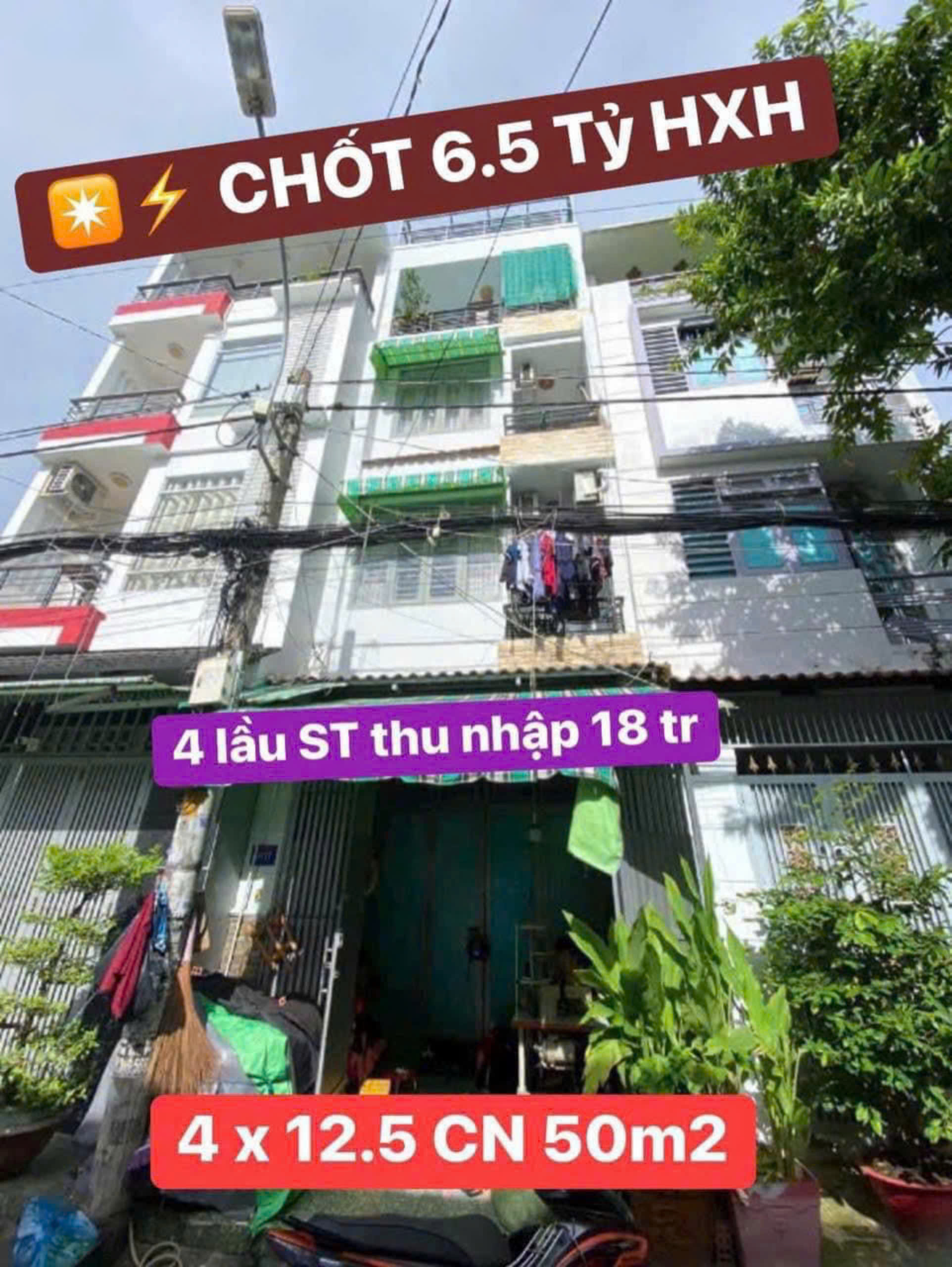 NHÀ HXT - 4 TẦNG - 6PN- ĐỖ THỪA LUÔNG - TÂN PHÚ - NHỈNH 6 TỶ XÍU