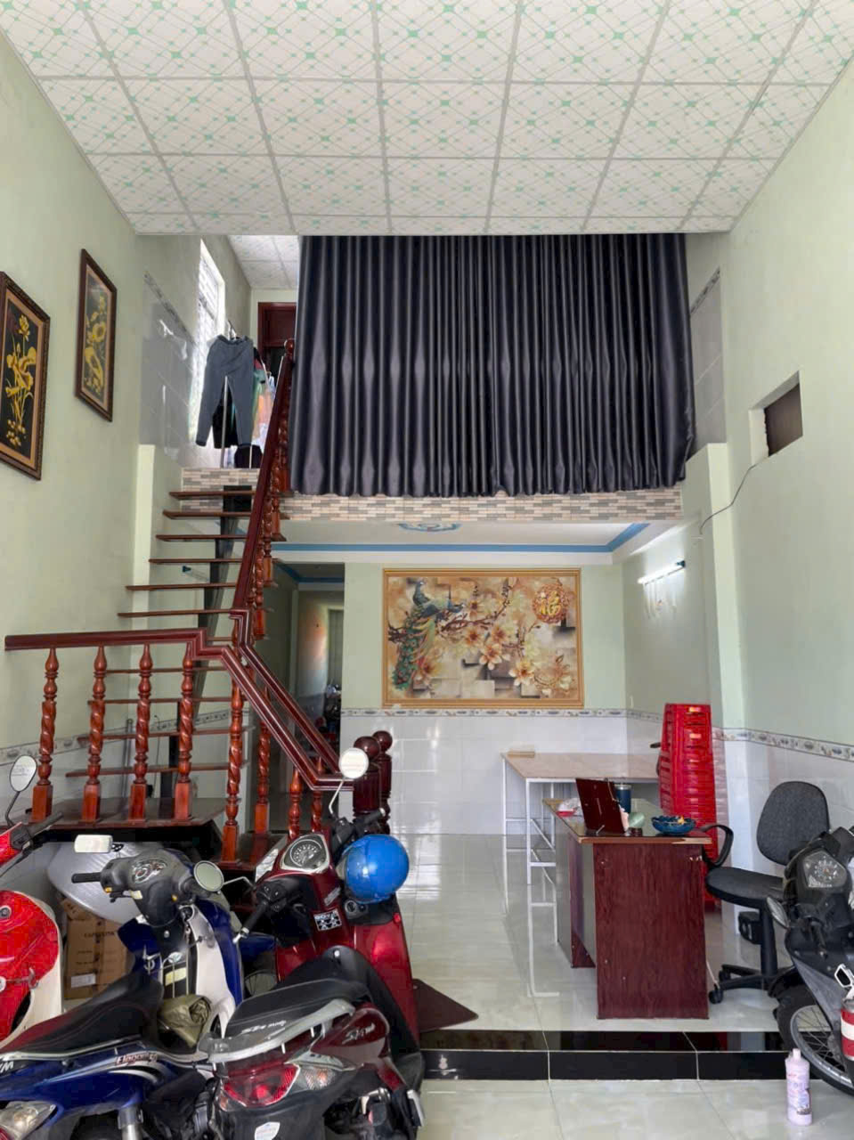 289CHO THUÊ NHÀ Trệt lửng mới xây. Hẻm đường Trần Quang Diệu, An Thới, QBT GIÁ CHỈ : 6 triệu/ tháng