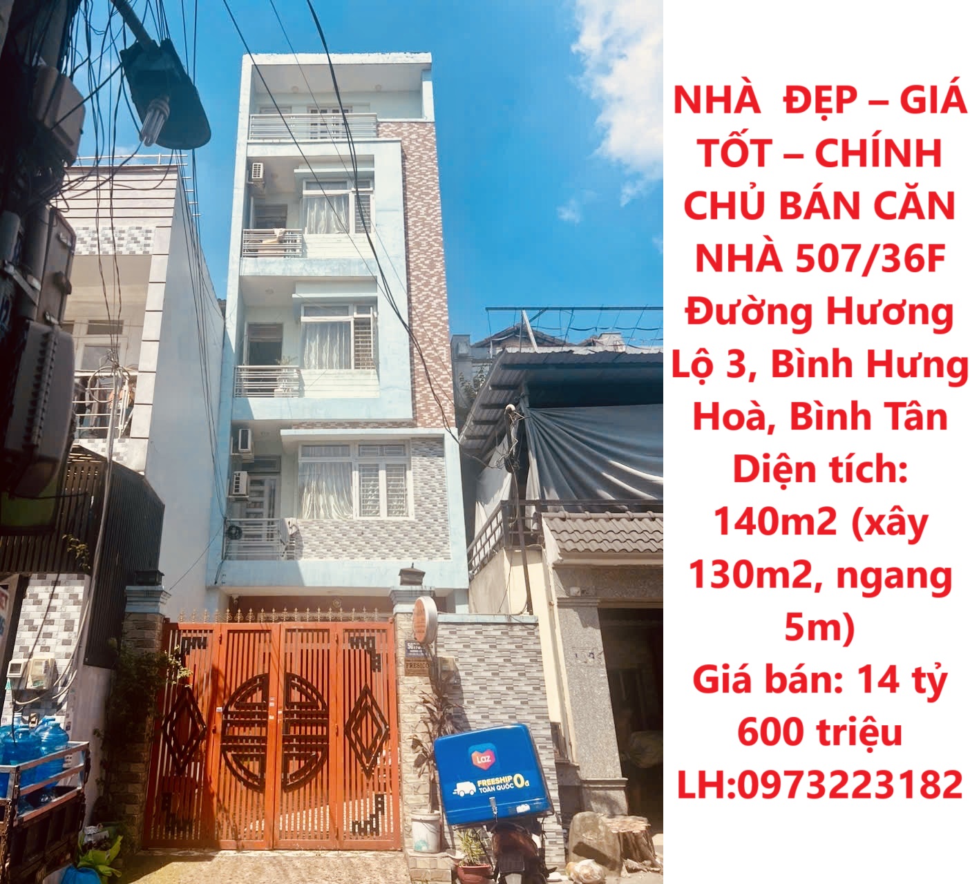 NHÀ ĐẸP – GIÁ TỐT – CHÍNH CHỦ BÁN CĂN NHÀ 507/36F Đường Hương Lộ 3, Bình Hưng Hoà, Bình Tân
