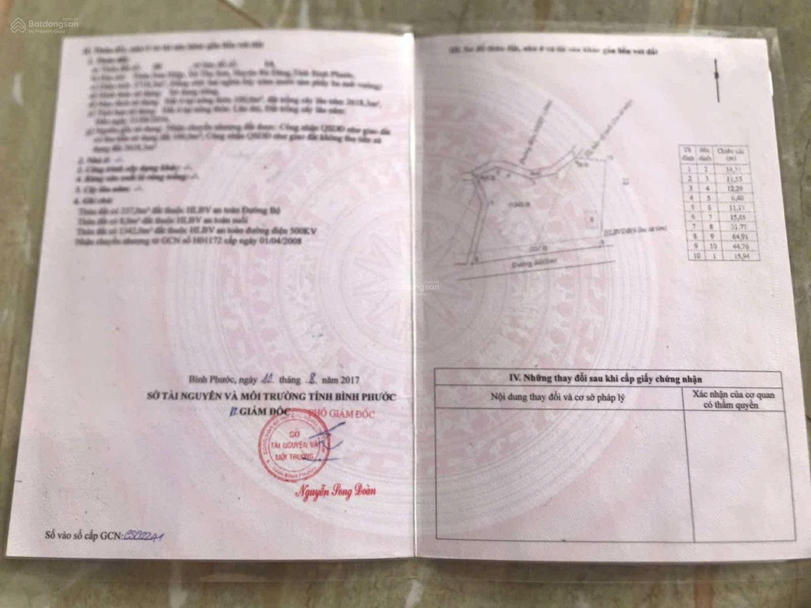 ĐẤT ĐẸP – GIÁ TỐT – CẦN BÁN GẤP LÔ ĐẤT ĐẸP TẠI Xã Thọ Sơn, Bù Đăng, Bình Phước