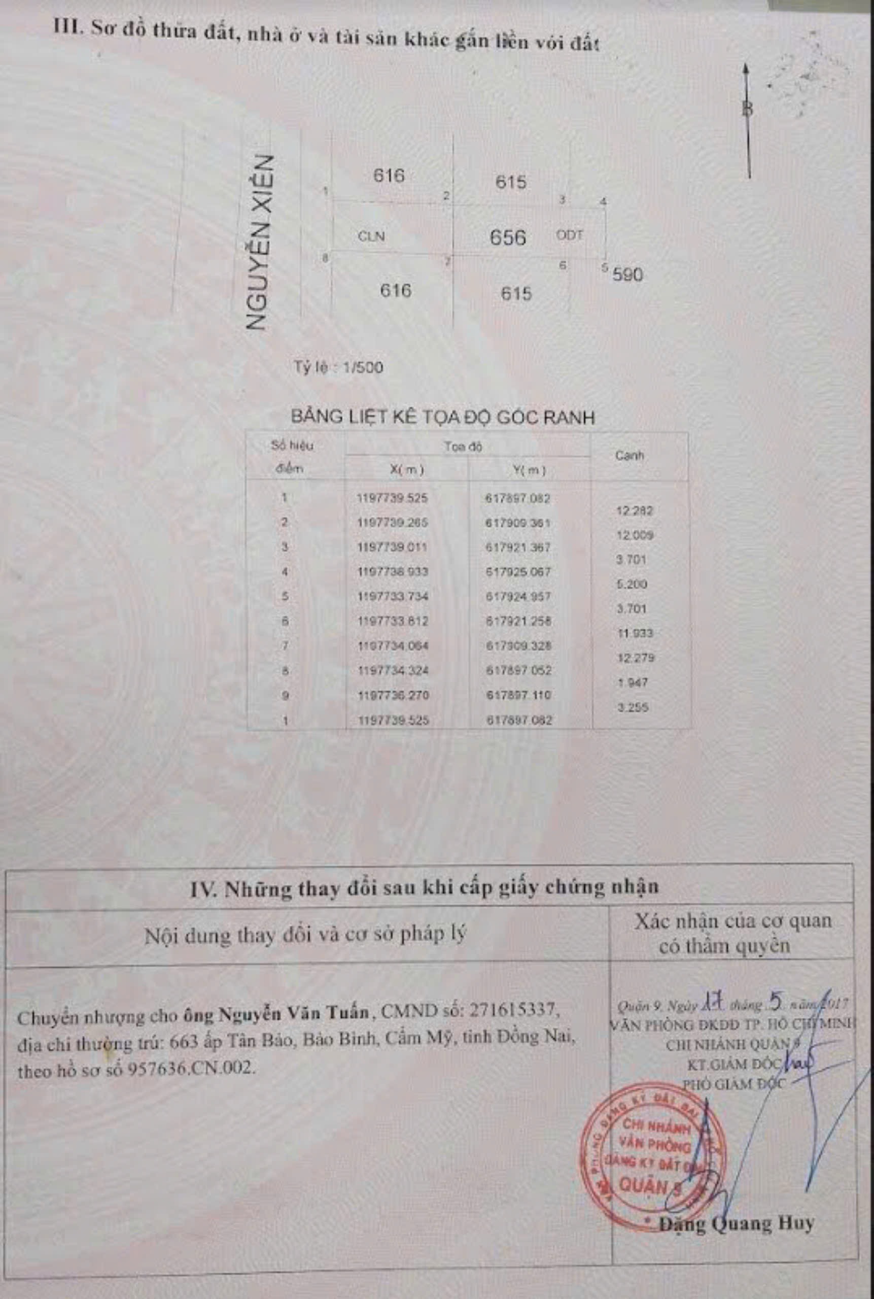 Lô đất mặt tiền đường Nguyễn xiển Long thạnh mỹ DT 145m giá