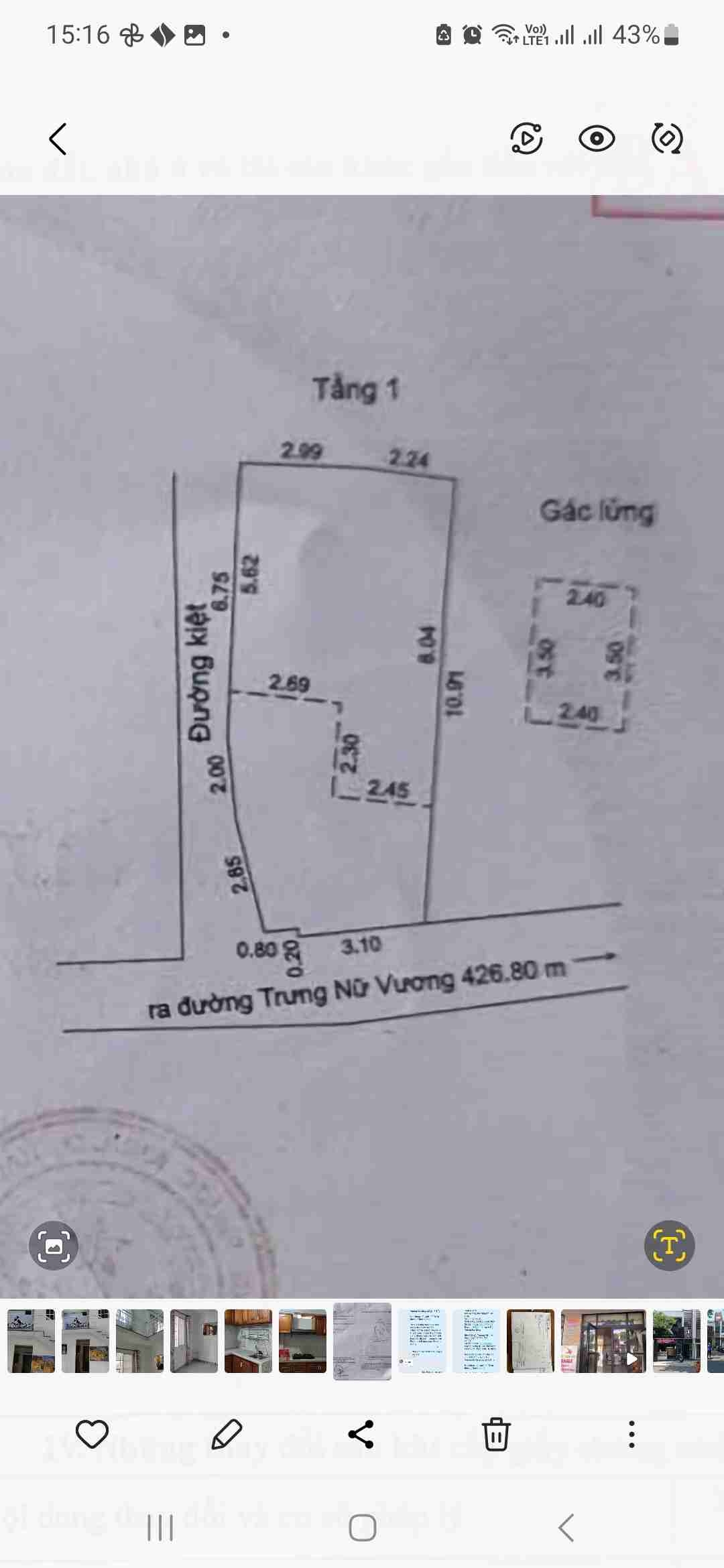 CĂN GÓC 2 MẶT KIỆT – TRUNG TÂM TRƯNG NỮ VƯƠNG – DÒNG TIỀN 6TR/THÁNG – CHỈ 2.4 TỶ