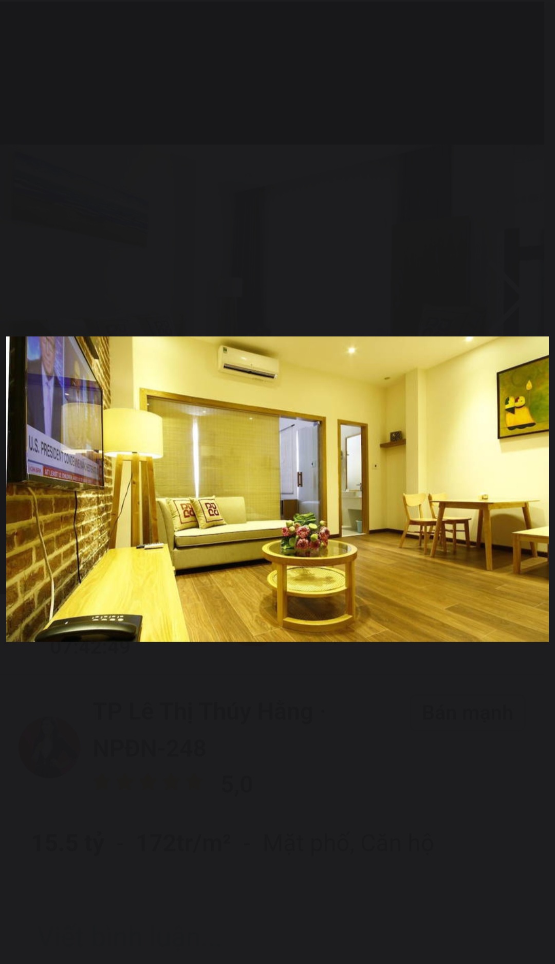 BÁN TÒA CĂN HỘ 4 TẦNG - AN THƯỢNG 34, NGŨ HÀNH SƠN - ĐÀ NẴNG Diện tích: 90m² (Ngang 5m) Giá: 15,5 tỷ Cấu trúc: 4 tầng, 7 phòng căn hộ cao cấp