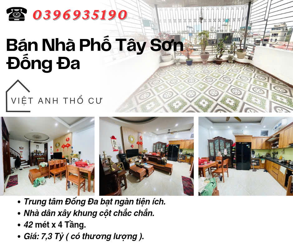 Bán nhà phố Tây Sơn_Nhà Dân Xây_Full Nội Thất_42mx4T_Giá: 7.3 Tỷ_Lh: 0396935190.