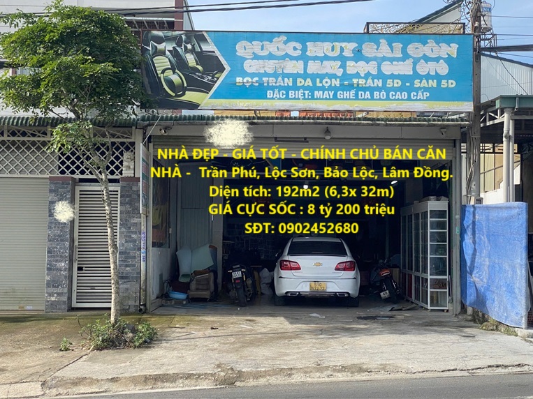 NHÀ ĐẸP - GIÁ TỐT - CHÍNH CHỦ BÁN CĂN NHÀ - Trần Phú, Lộc Sơn, Bảo Lộc, Lâm Đồng.