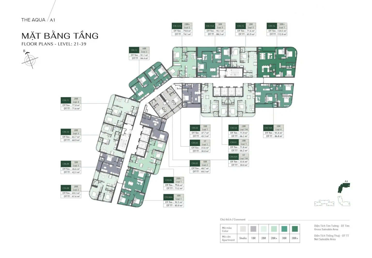 SMART CITY - LUMIÈRE Evergreen - Studio A1 - Tầng Thấp Ban Công Đông Nam Chỉ 3,050 Bao Phí (TL)