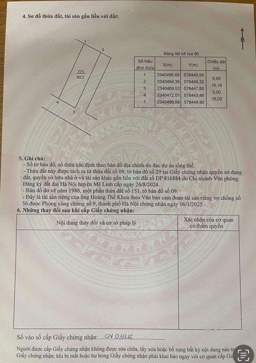 80M LÔ GÓC TIỀN PHONG,MÊ LINH,KINH DOANH VIP,5X TR/M,KINH DOANH,DÒNG TIỀN