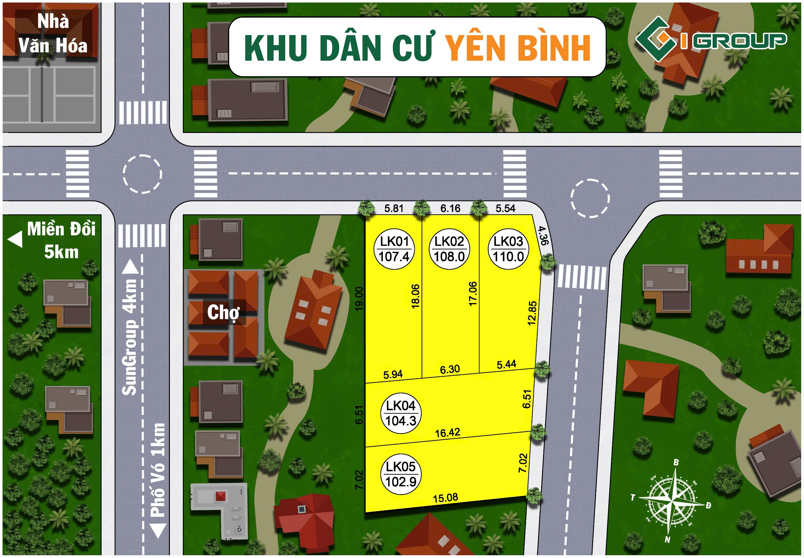 Cập nhập thêm cho anh chị em 1 khu đất siêu đẹp, tuyến 2 đường trục chính SunGroup