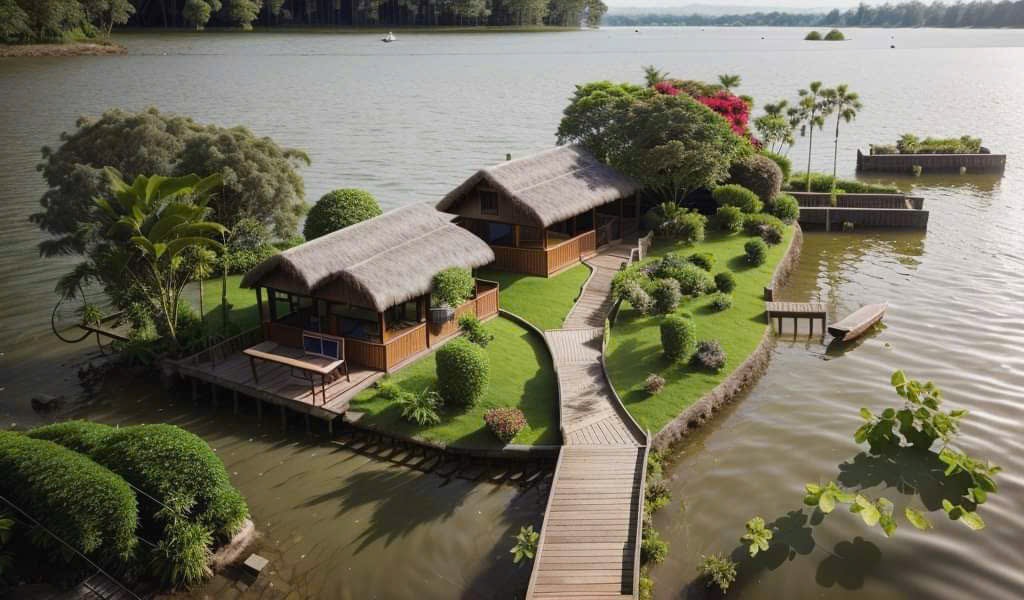 BÁN BIỆT THỰ NGHỈ DƯỠNG VEN SÔNG. KHU VỰC CẨM CHÂU HỘI AN QUẢNG NAM