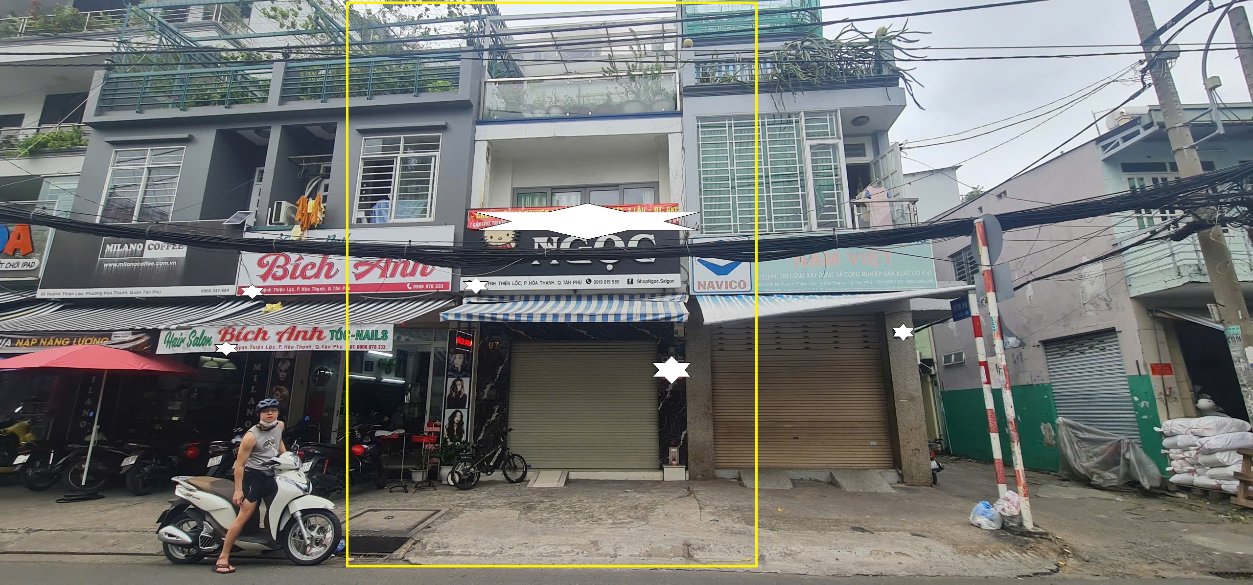 Cho thuê nhà Mặt Tiền Huỳnh Thiện Lộc 48m², 2Lầu - CẠNH TRƯỜNG HỌC