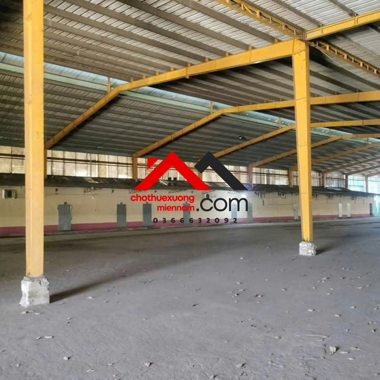 Cho thuê xưởng gỗ viên nén phun sơn Phú Giáo Bình Dương.TDT 12.000m2. PCCC, Điện hạ trạm : 750kva. Chỉ 1,9usd/m2/tháng.