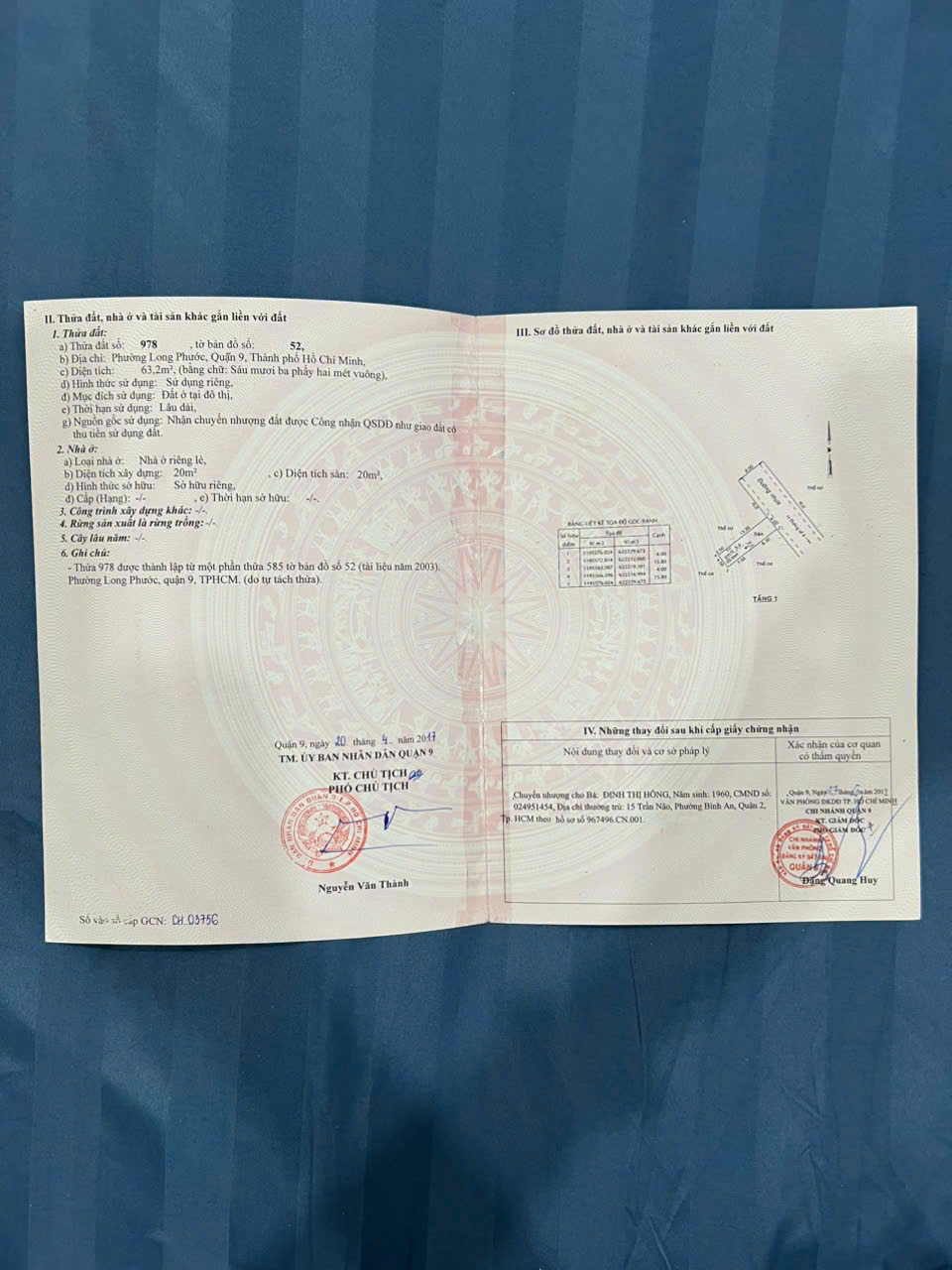 Bán Nhanh Lô Đất Phường Long Phước, Quận 9, TP HCM