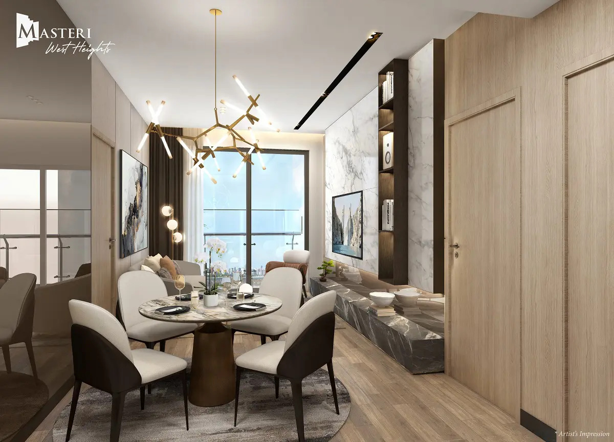 Masteri West Hight - CĂN HỘ 2 PHÒNG NGỦ - 62m2 Bếp Giấu - Sẵn Sổ Giao Dịch Ngay Chỉ 4 Tỷ 8 TL