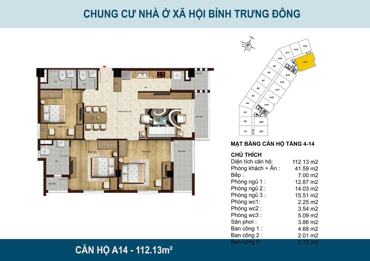 Bán căn hộ 3PN, 3WC tại Blue Sky Tower, 3,7 tỷ, 115m2, Quận 2, HCM giá ưu đãi