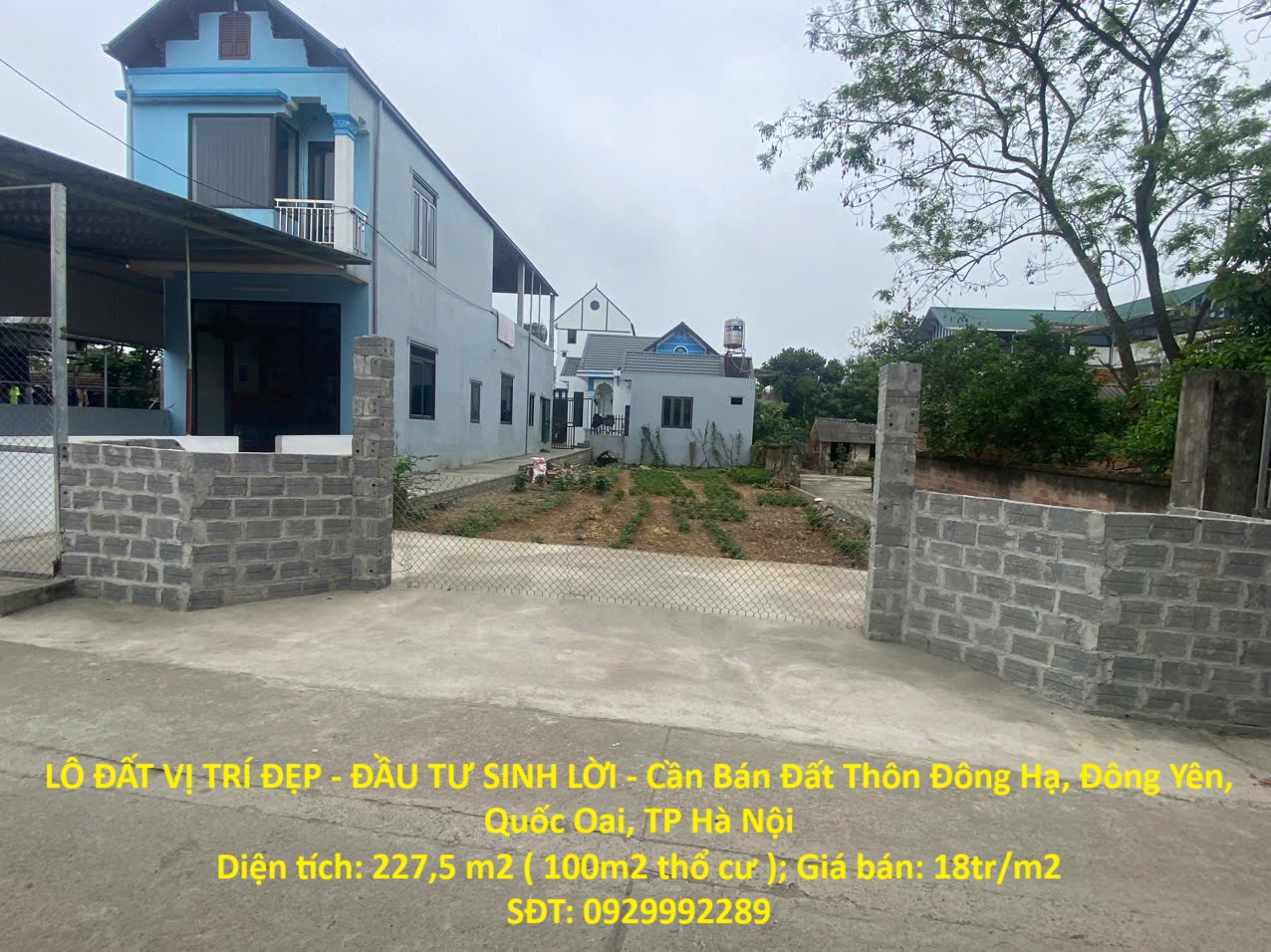 LÔ ĐẤT VỊ TRÍ ĐẸP - ĐẦU TƯ SINH LỜI - Cần Bán Đất Thôn Đông Hạ, Đông Yên, Quốc Oai, TP Hà Nội