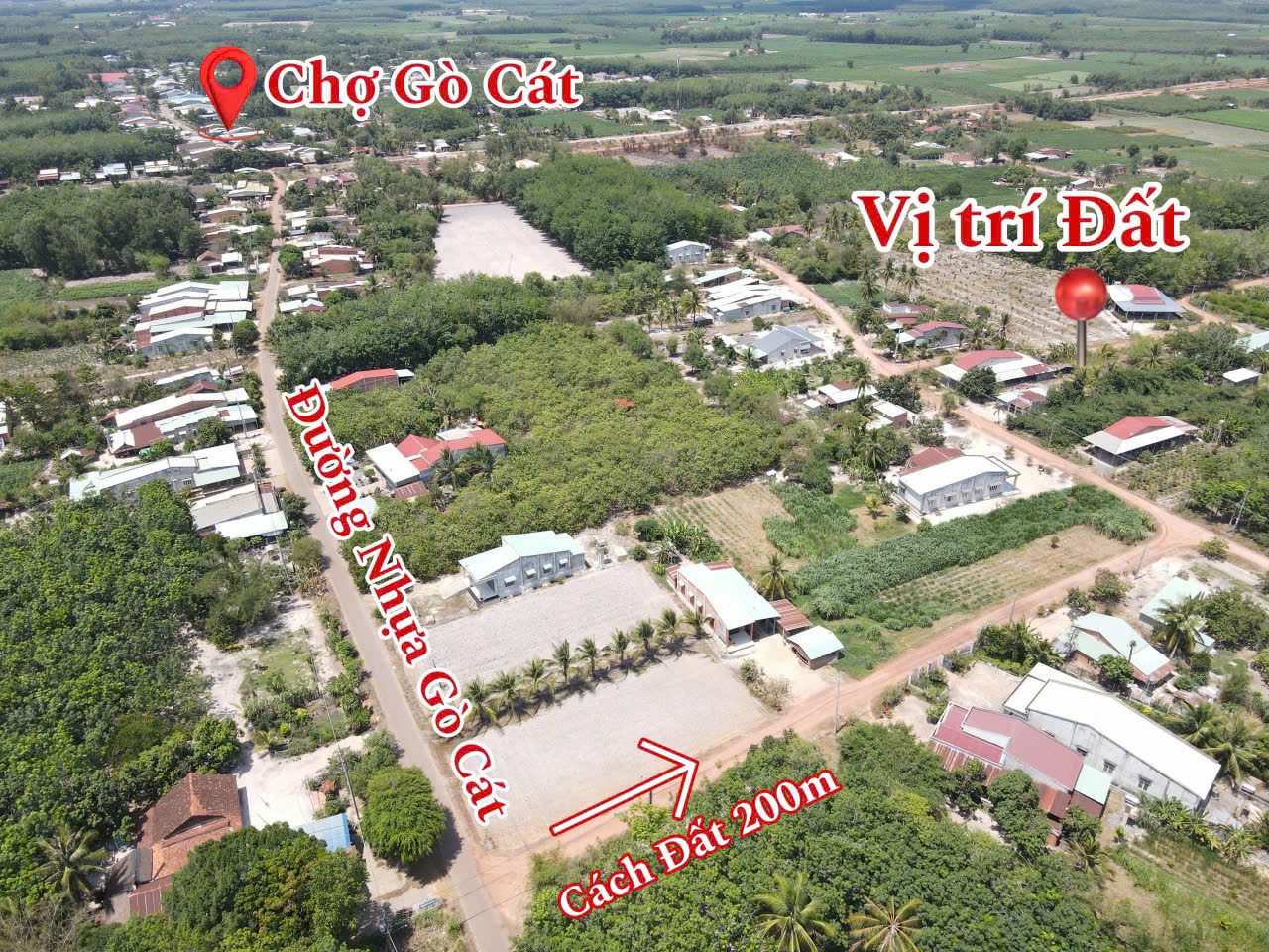 Gò Cát-Tân Phong-Tân Biên-TN dt trên 100m2 full thổ cư đường sỏi đỏ 2 oto né nhau trường, chợ, y tế đủ ra quốc lộ 22B