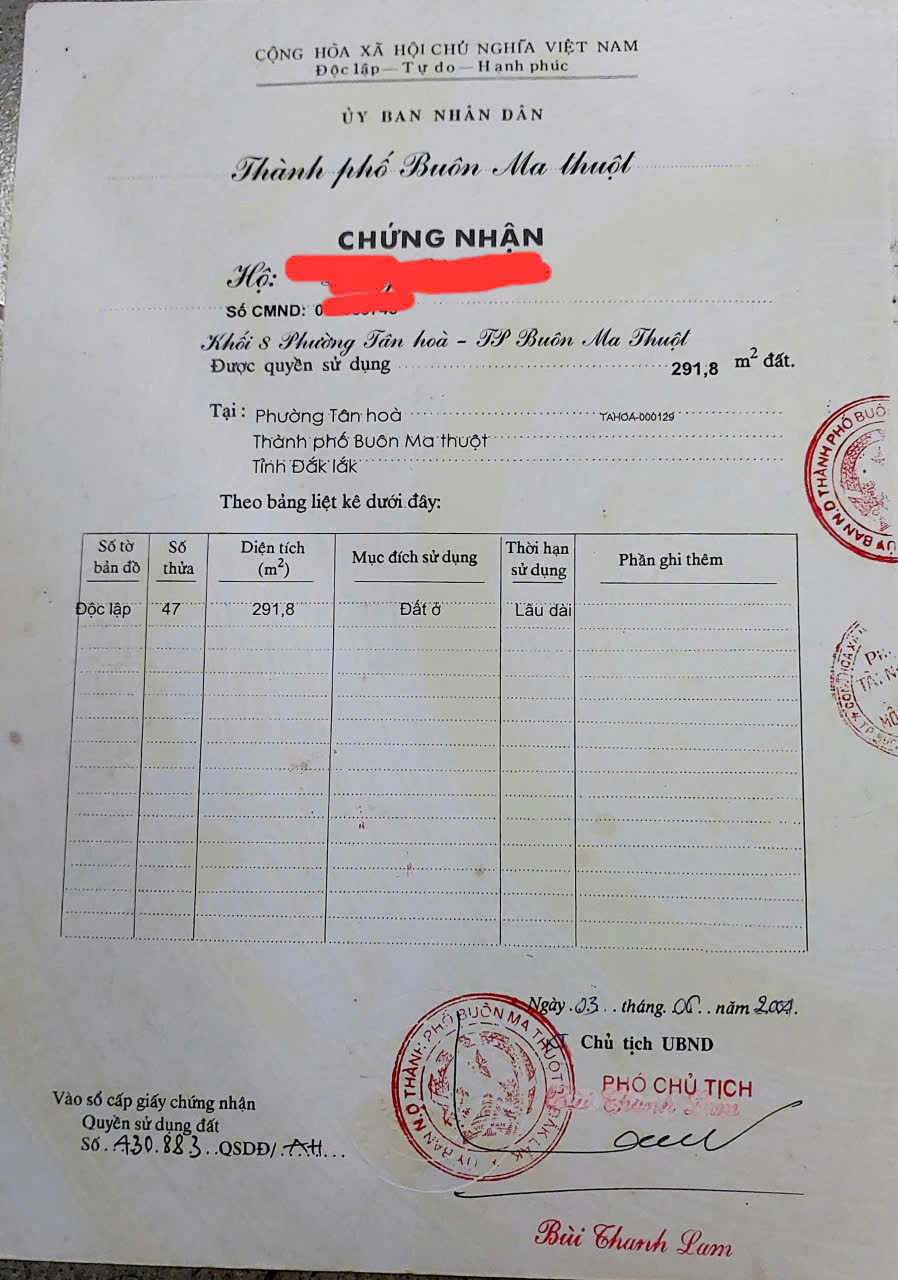 CHÍNH CHỦ Cần Bán Lô Đất Vị Trí Đẹp Tại Nguyễn Lương Bằng, Tân Hoà, Buôn Ma Thuột, Đắk Lắk