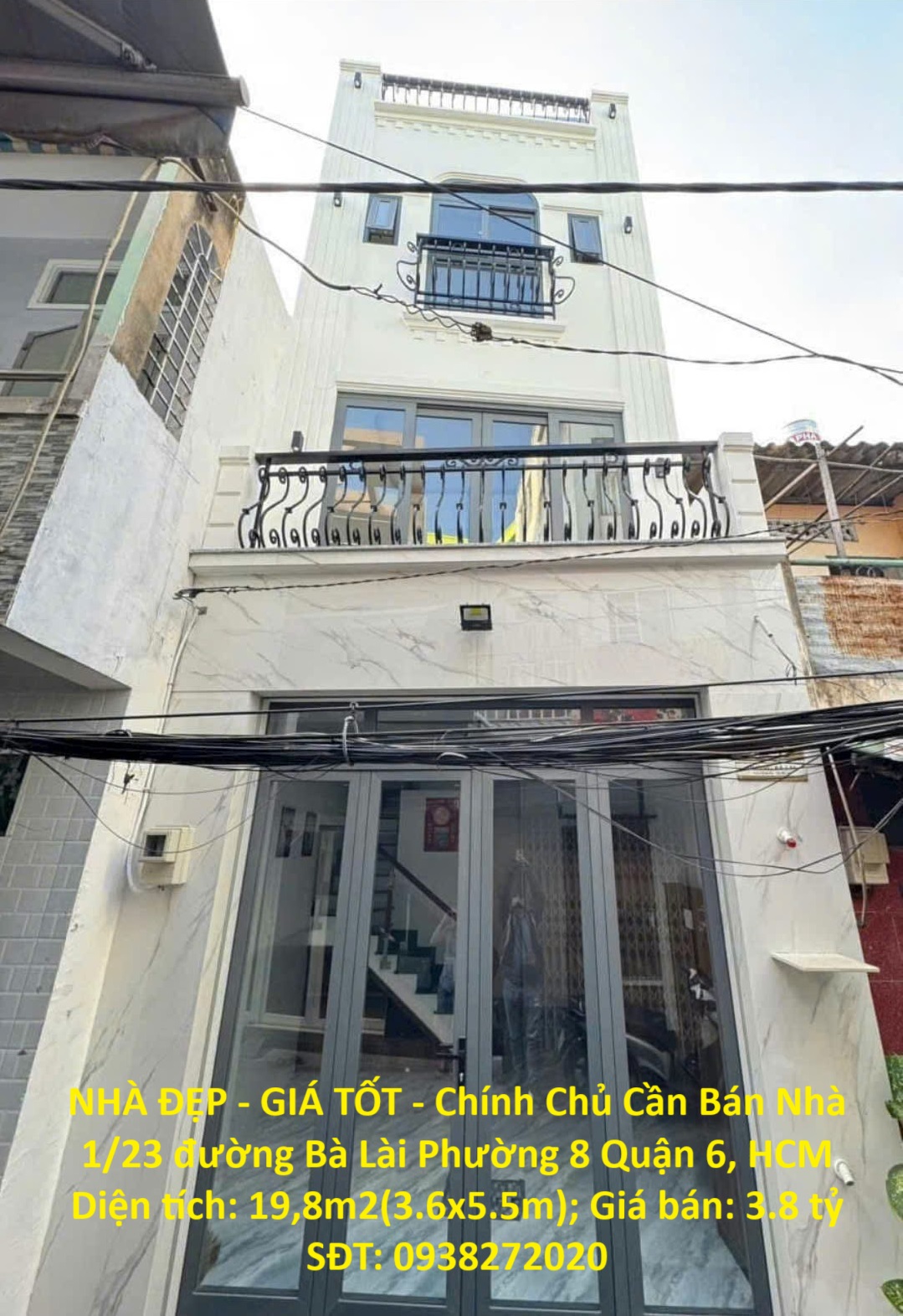 NHÀ ĐẸP - GIÁ TỐT - Chính Chủ Cần Bán Nhà 1/23 đường Bà Lài Phường 8 Quận 6, HCM