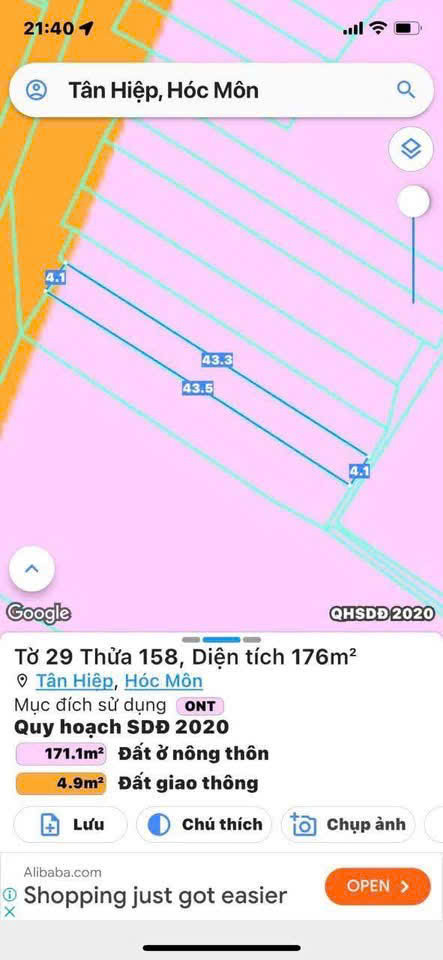 Bán Nhà (10x43) Mặt Tiền Đỗ Văn Dậy, X. Tân Hiệp, H. Hóc Môn (Gần Chợ Hóc Môn)