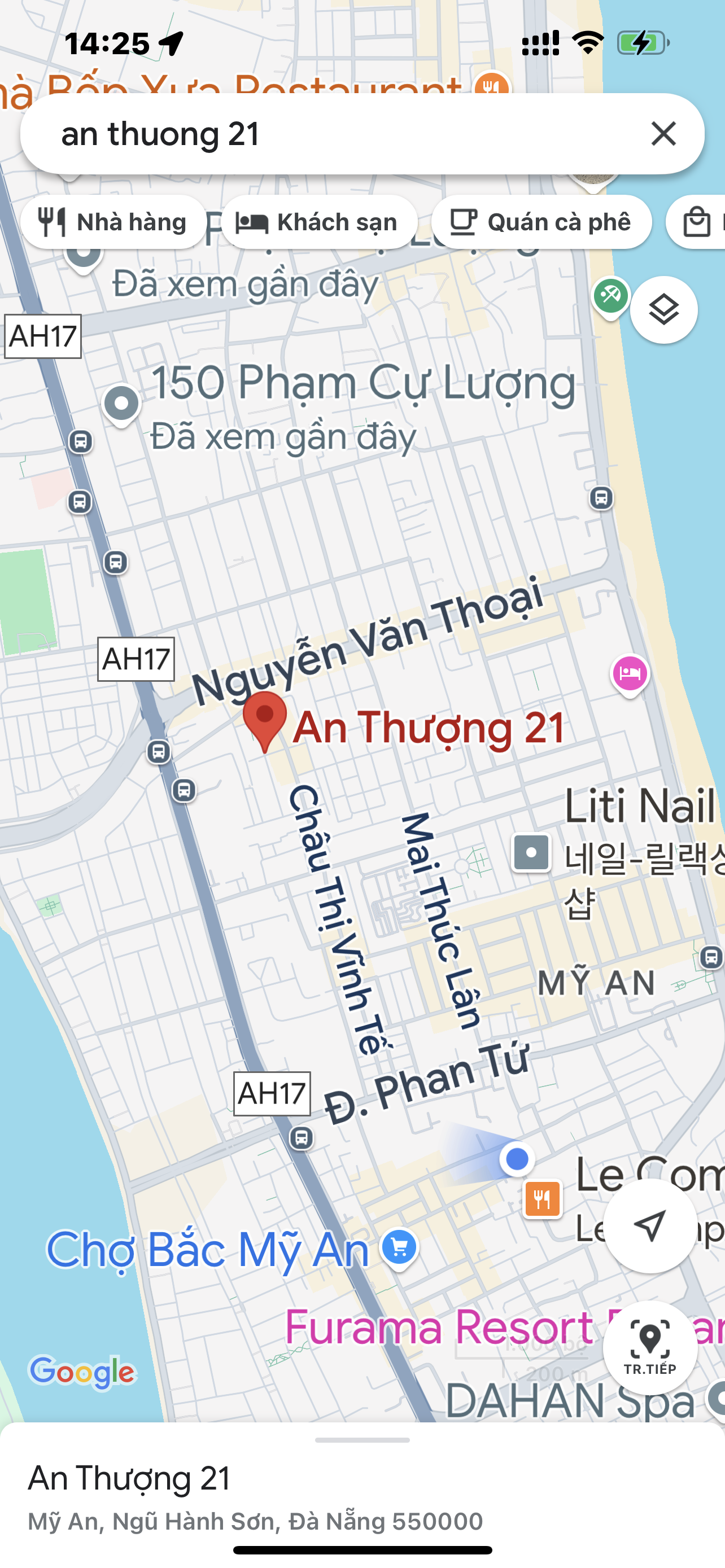 Nhà 2 tầng Khu Phố Tây . An Thượng 21 . Mặt tiền rộng 8m