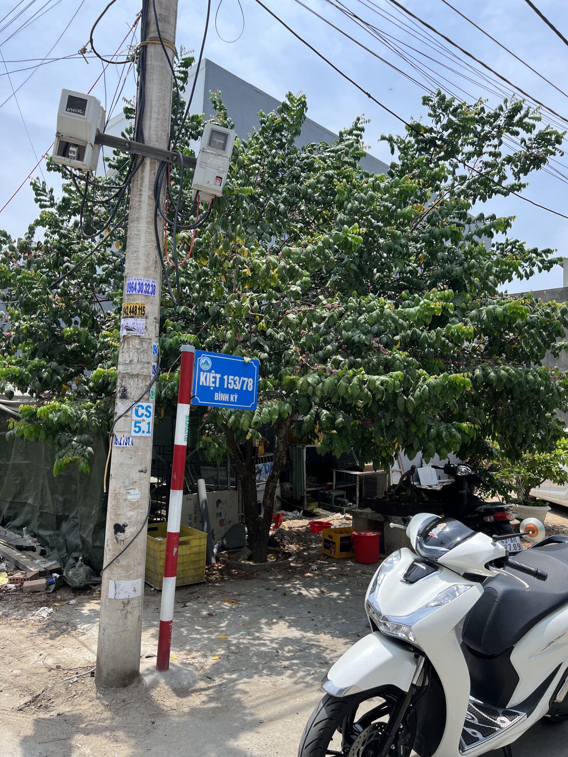 Nhà cấp 4 kiệt 5m Bình Kỳ . Diện tích : 95m, ngang 5m