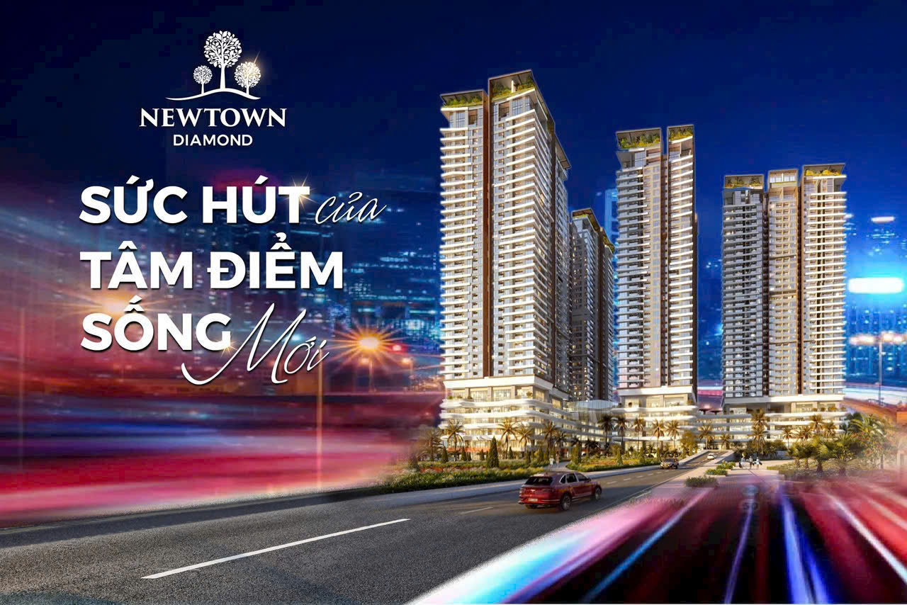 Suất ngoại giao căn 01Pn tháp Diamond, view trực diện biển, dự án Newtown Diamond Đà Nẵng