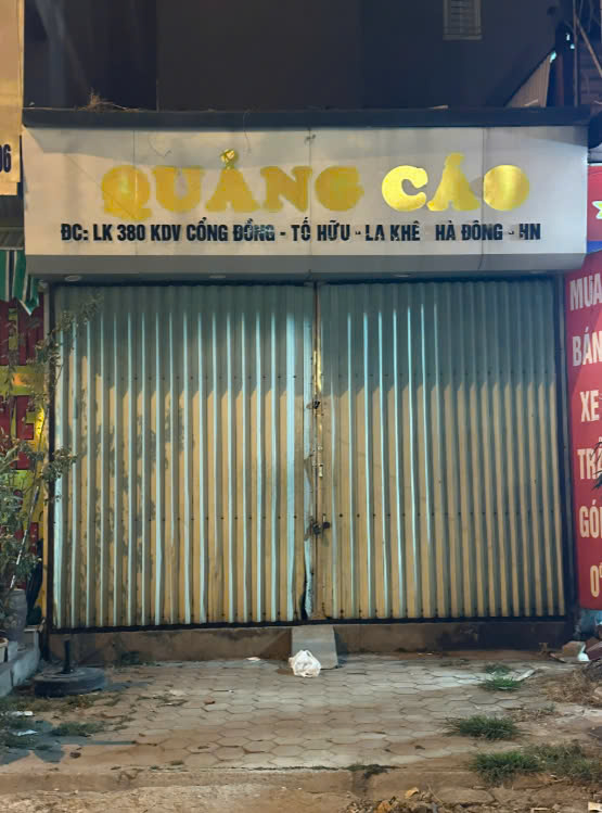 CHÍNH CHỦ CHO THUÊ MẶT BẰNG 1 TẦNG TẠI PHỐ NGUYỄN THANH BÌNH - LA KHÊ - HÀ ĐÔNG - HÀ NỘI