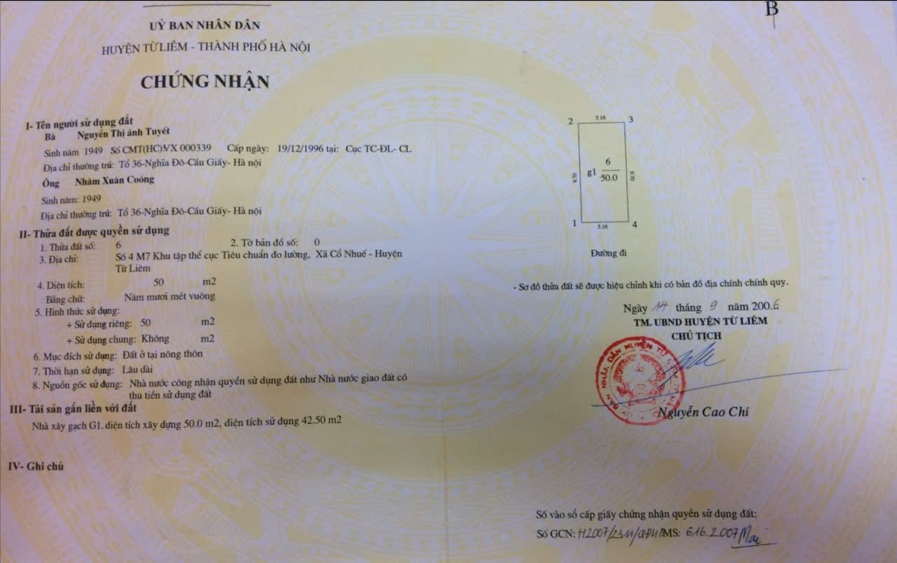 NHÀ VỊ TRÍ ĐẸP- GIÁ TỐT chính chủ cần bán nhanh căn nhà tại quận Bắc Từ Liêm, TP Hà Nội