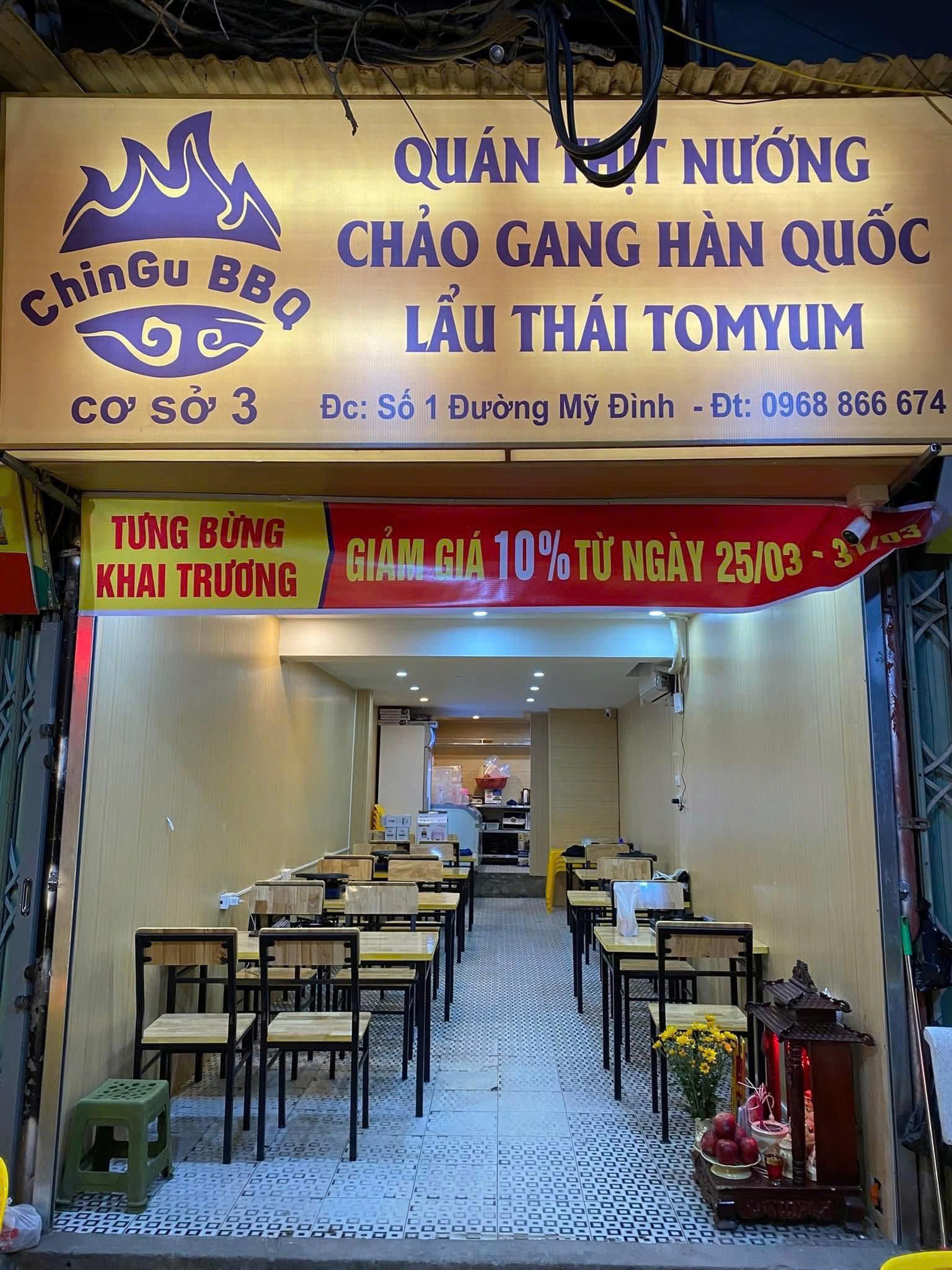Chính chủ cần sang nhượng quán ăn ở số 1 đường Mỹ Đình( sau bến xe mỹ đình )