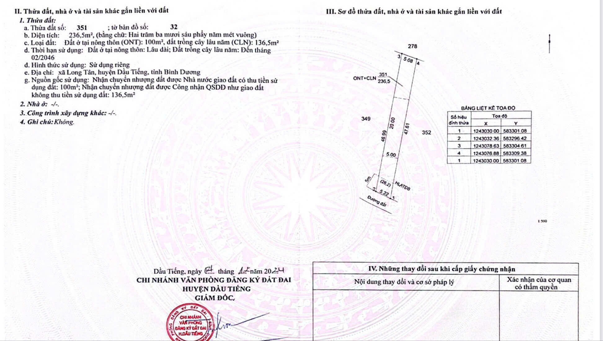 ĐẤT KCN BÀU BÀNG MỞ DỘNG - GIÁ CHỈ 650triệu/300m2 - 100 thổ cư
