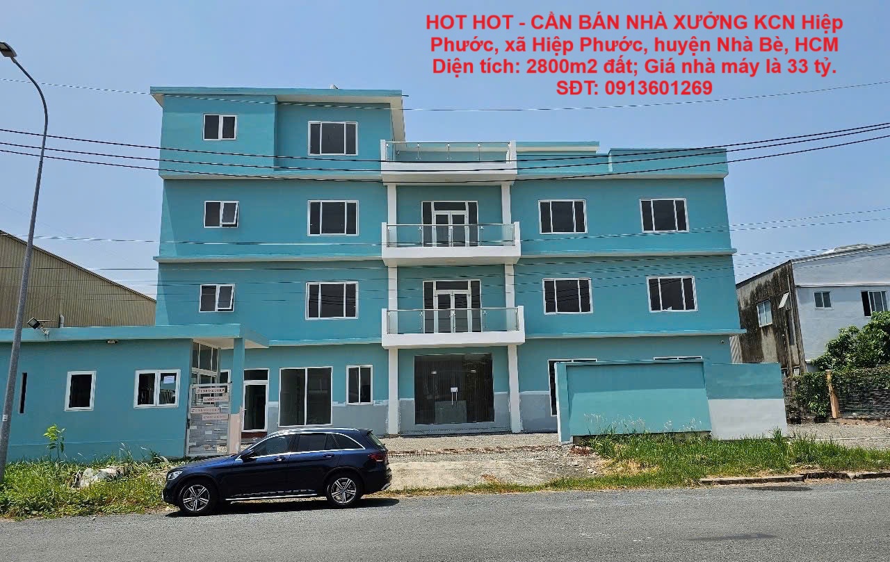 HOT HOT - CẦN BÁN NHÀ XƯỞNG KCN Hiệp Phước, xã Hiệp Phước, huyện Nhà Bè, HCM