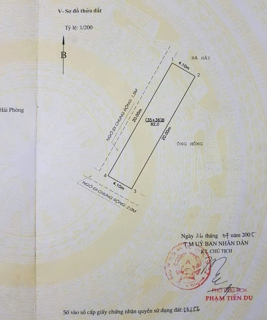 Bán đất Thiên Lôi gần Cầu Rào, 82m Lô Góc 2 mặt ngõ Giá 31.5 tr/m