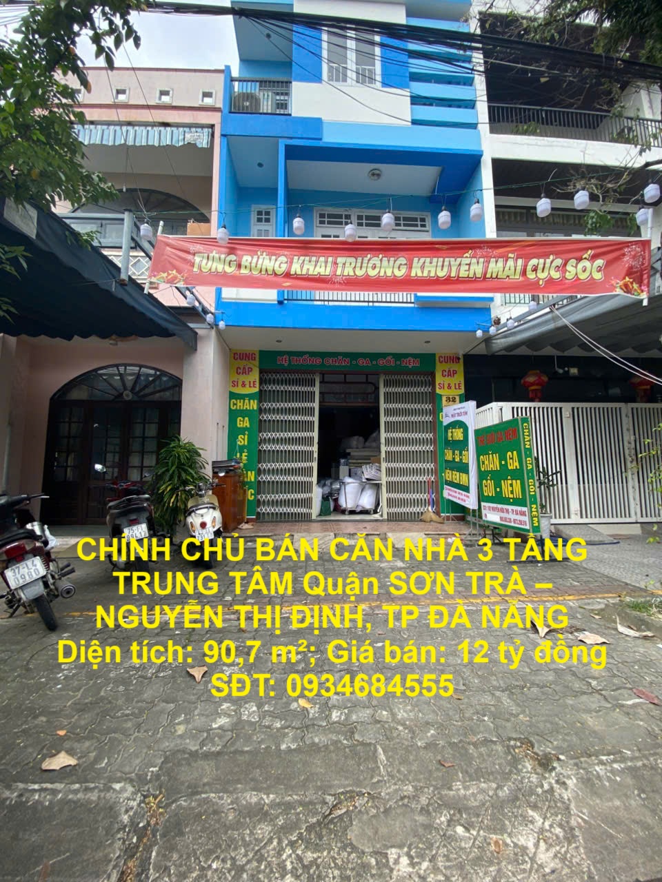 CHÍNH CHỦ BÁN CĂN NHÀ 3 TẦNG TRUNG TÂM Quận SƠN TRÀ – NGUYỄN THỊ ĐỊNH, TP ĐÀ NẴNG