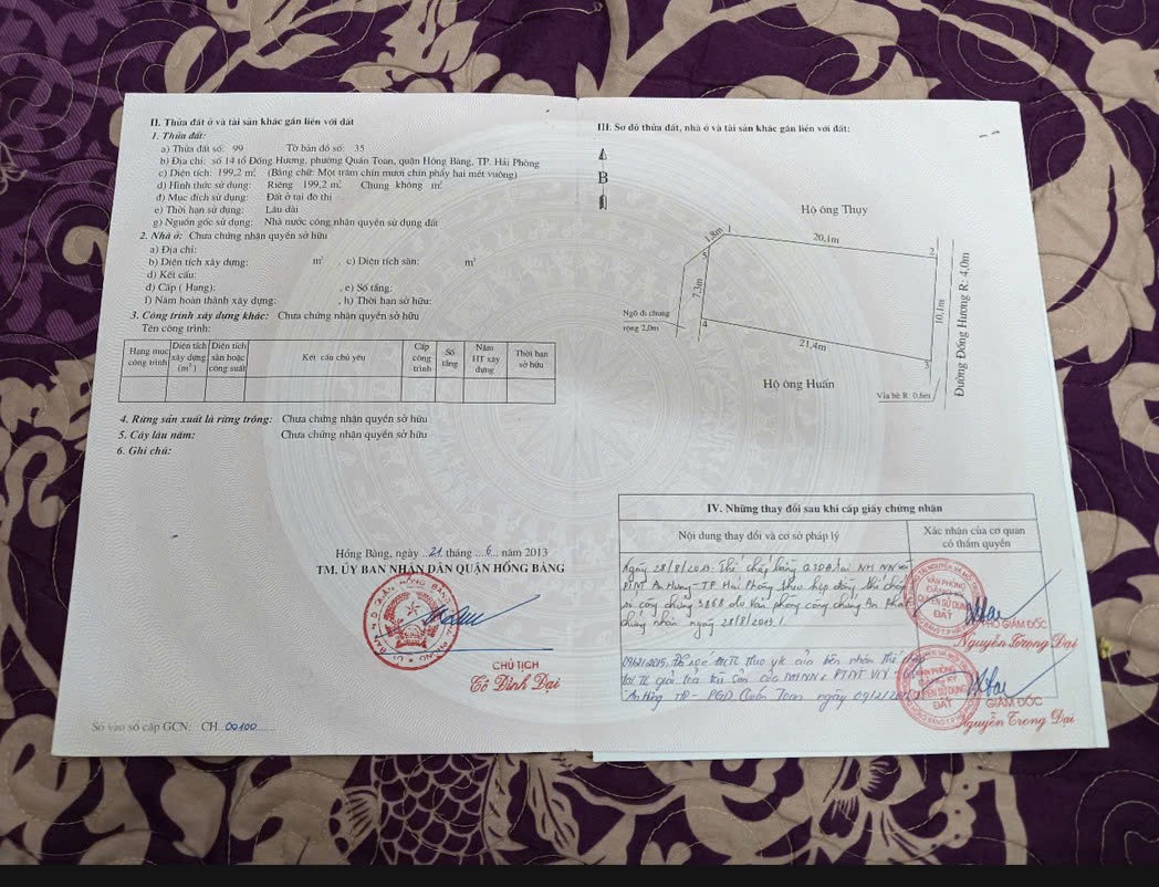 ĐẤT ĐẸP - GIÁ TỐT - Cần Bán Đất Tặng Nhà Biệt thự Tại Phường Quán Toan, Q.Hồng Bàng, TP. Hải Phòng.