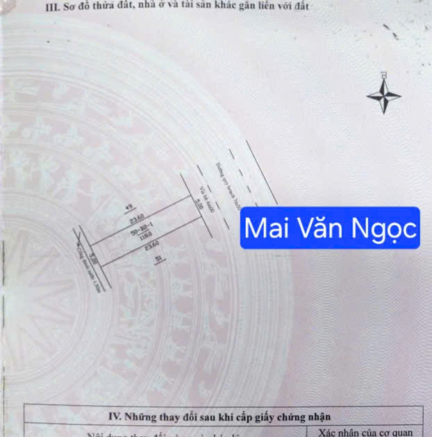 Bán đất đường Mai Văn Ngọc - Liên Chiểu - Đà Nẵng.