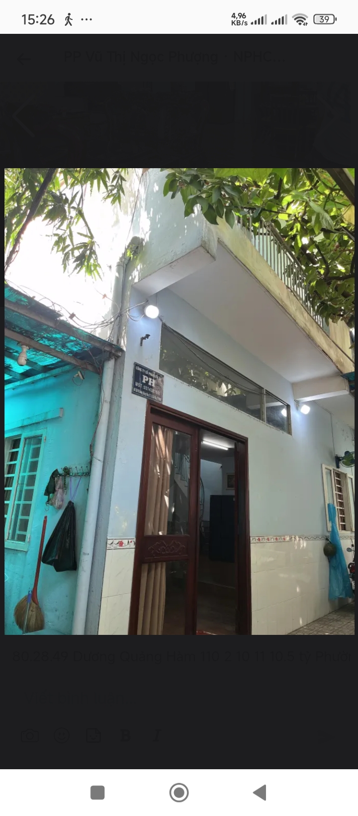 Chủ nhờ bán gấp nhà hẻm Đường Dương Quảng Hàm P5 Gò Vấp TP HCM. DT90m2. Giá giảm còn 9Tỷ 1.