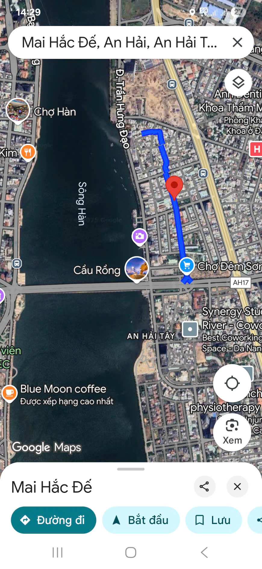 Cần bán nhanh lô đất đường MAI HẮC ĐẾ - VỊ TRÍ ĐẮC ĐỊA nay sát cầu RỒNG
