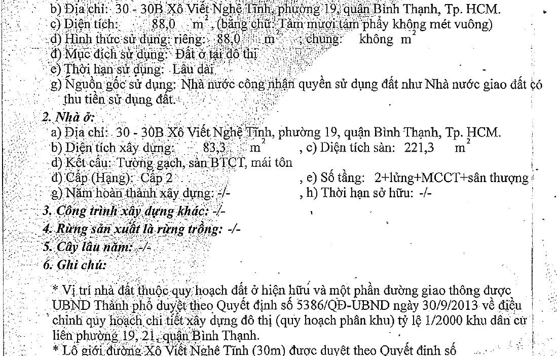 Nhà 3 tầng – mặt tiền kinh doanh Xô Viết Nghệ Tĩnh – Giá chỉ 28.2 tỷ – Bình Thạnh