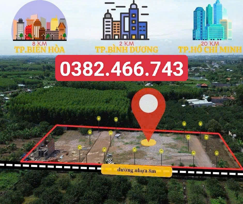 SỞ HỮU ĐẤT NỀN VEN SÔNG TẠI P. TÂN TRIỀU MỚI - ĐỒNG NAI CHỈ 999 TRIỆU