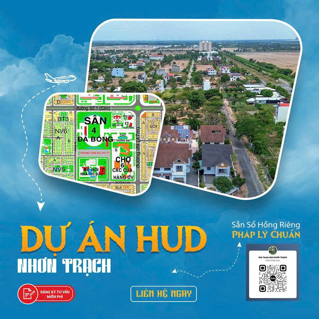 Cần bán nhanh nền Song Lập Hud Nhơn Trạch - Góc 2 Mặt Tiền GIÁ SIÊU TỐT