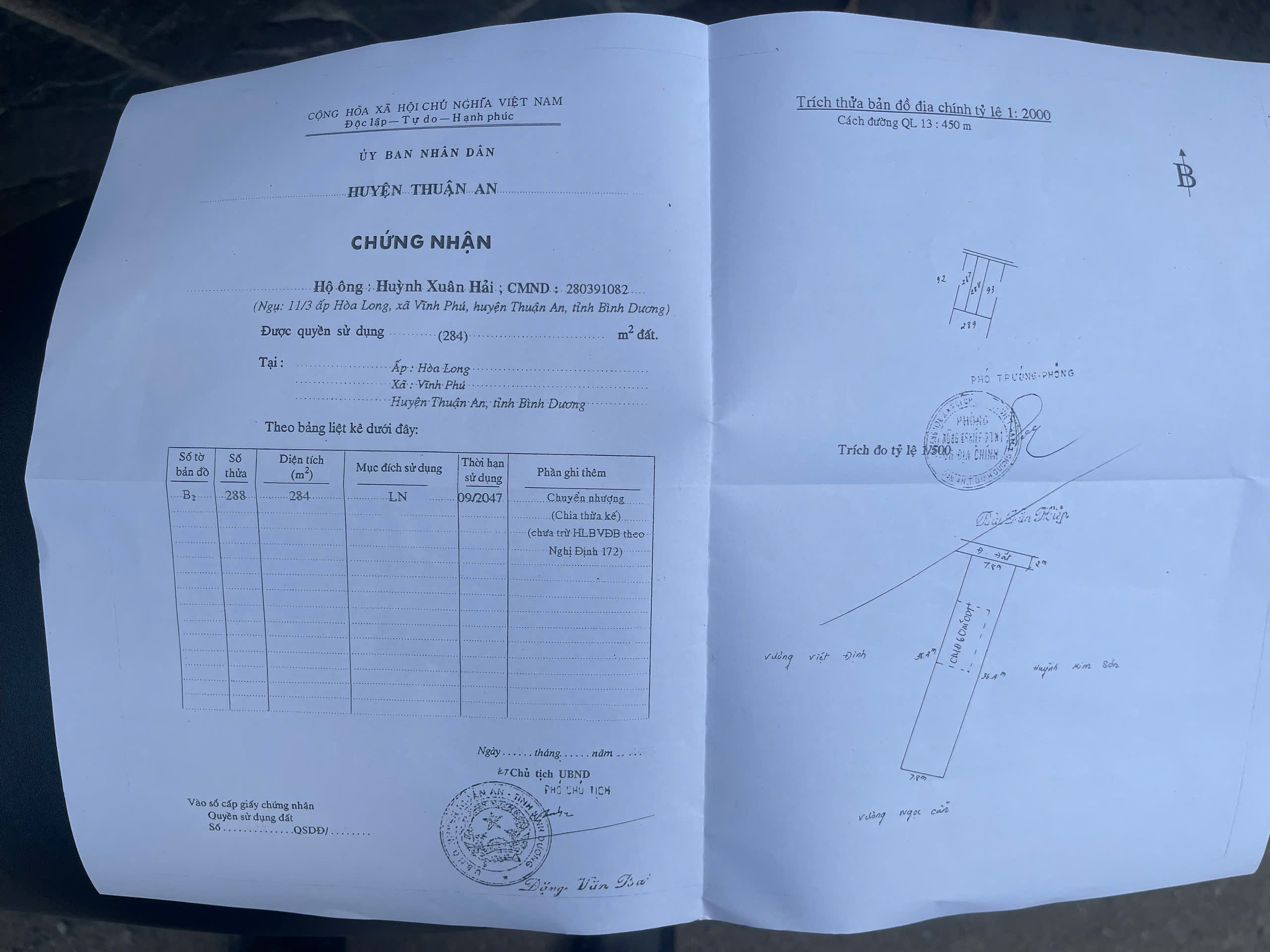 Chủ bán lô đất biệt thự đường xe tải vĩnh phú 40