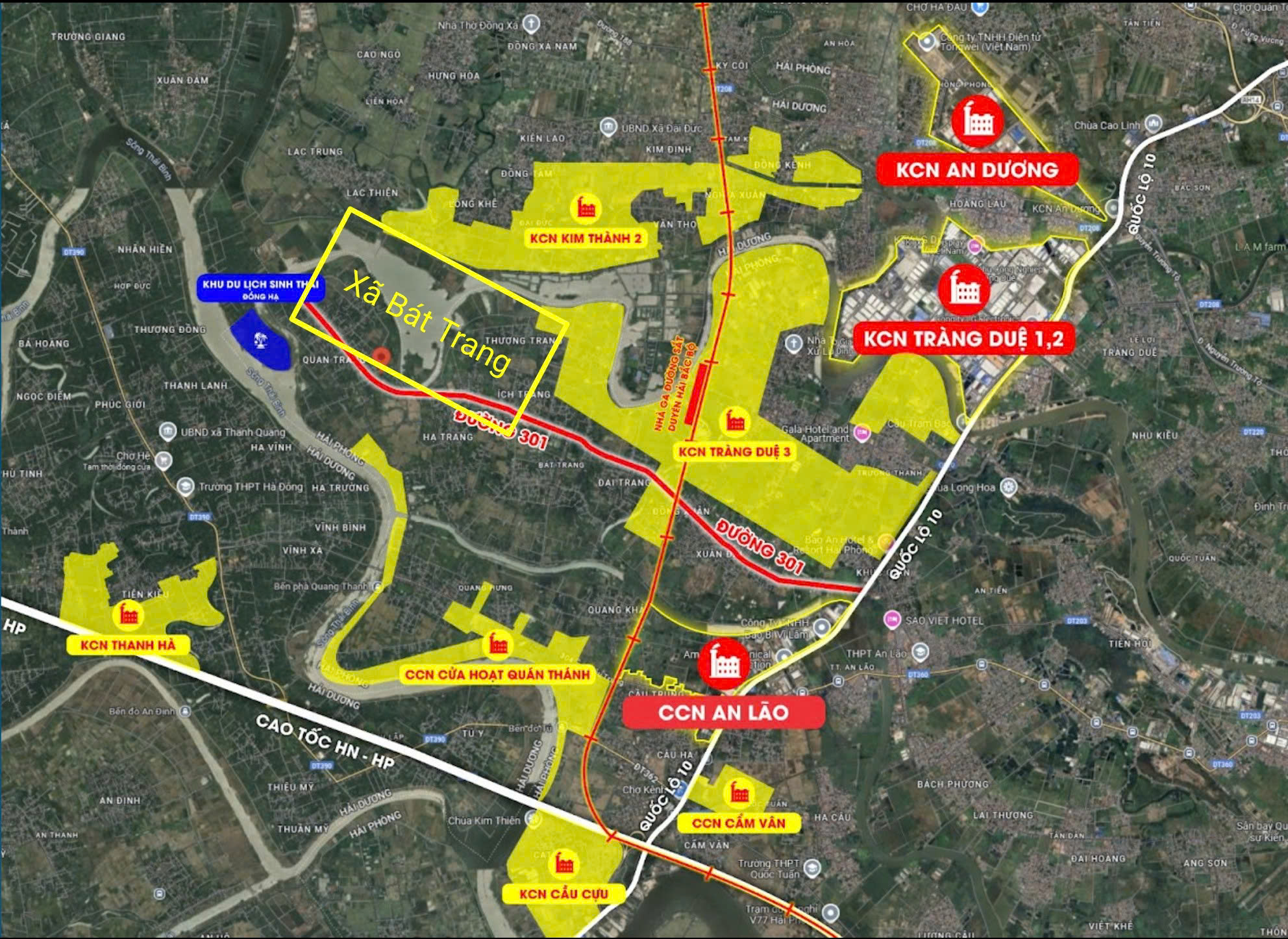 Bán 37 lô đất đẹp tại Bát Trang - An Lão - Hải Phòng. Cạnh sát KCN Tràng Duệ 3 chỉ 800m.