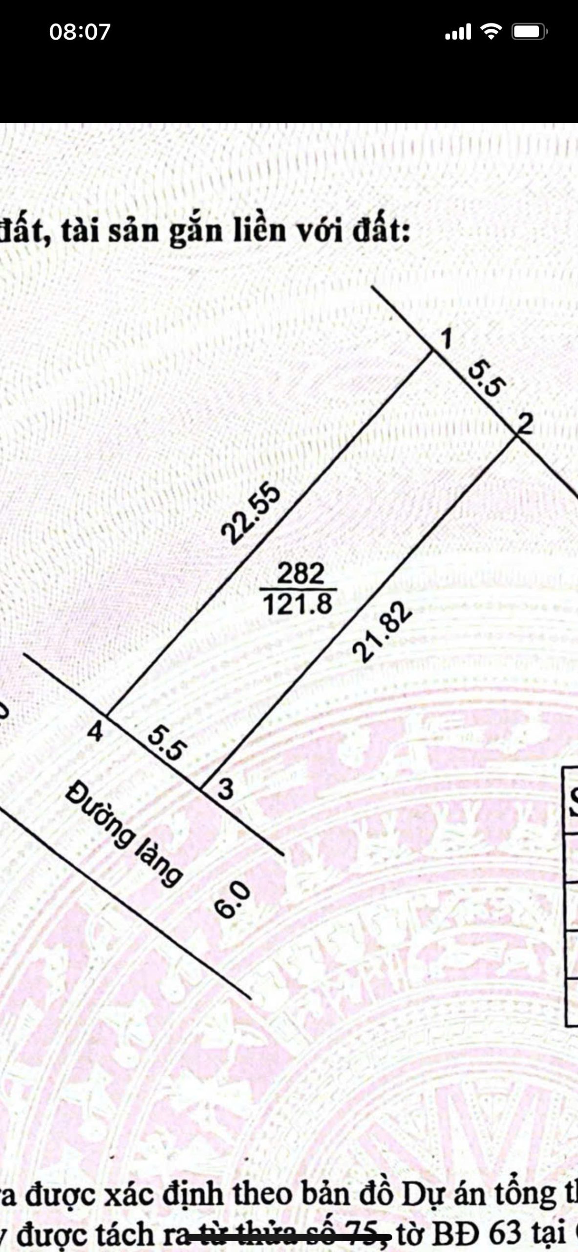 cc càn bán 121m đất full thổ cư ngay cạnh trường học mặt đường KD giá rẻ