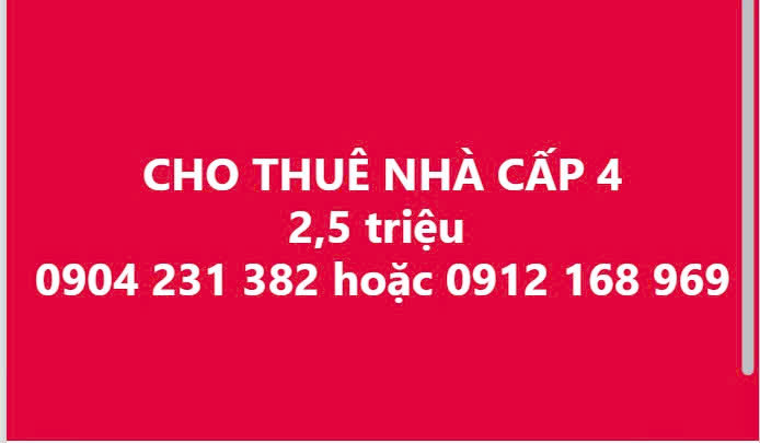 CHO THUÊ NHÀ CẤP 4 TẠI ĐẠI MỖ, NAM TỪ LIÊM, HÀ NỘI