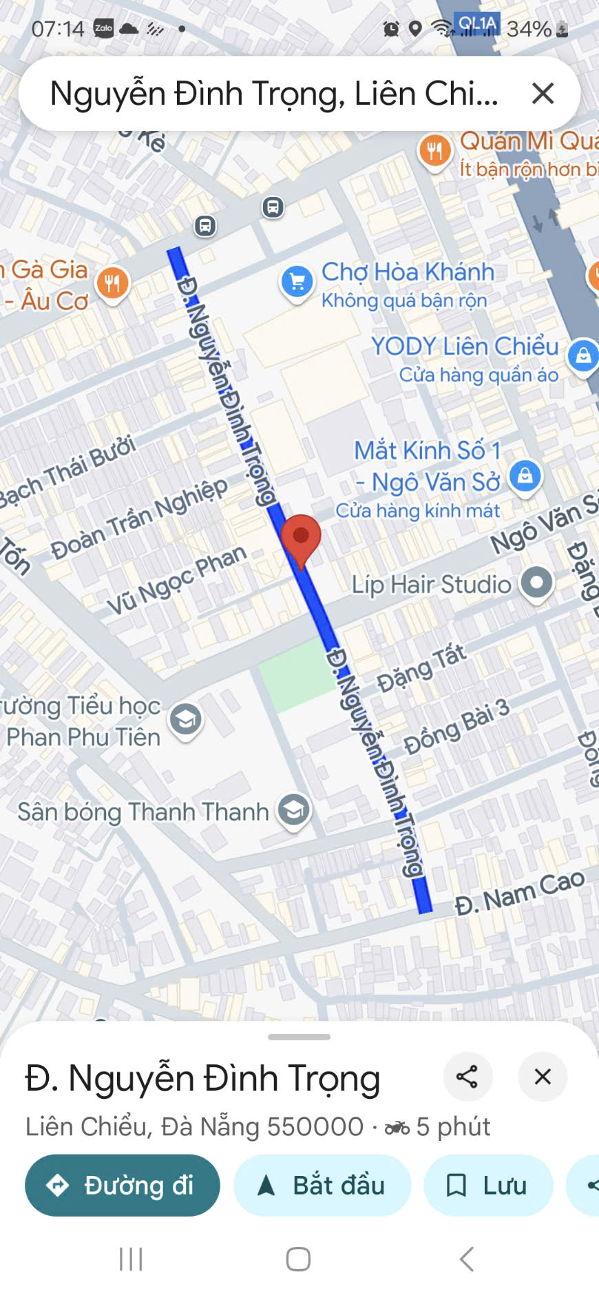 Bán nhà 3 tầng đường 10.5m Nguyễn Đình Trọng – thông Âu Cơ