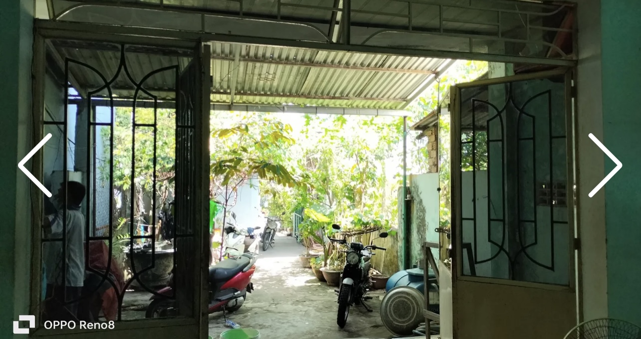 Nhà cấp 4 mặt tiền đường Mỹ Thị . DT:150m , ngang 5m nở hậu